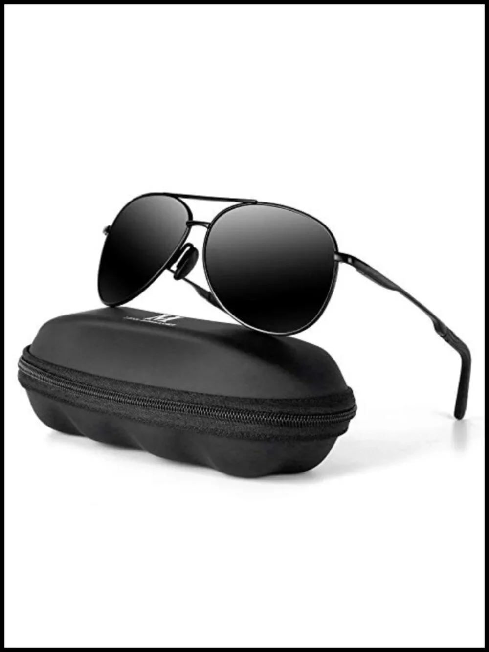 Polarized Aviator Sunglasses UV400 Protection Alloy Frame Lightweight Driving